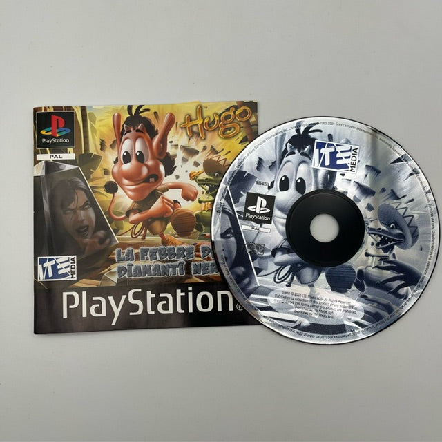 Hugo La Febbre Dei Diamanti Neri PS1 Playstation 1 PAL ITA (USATO)