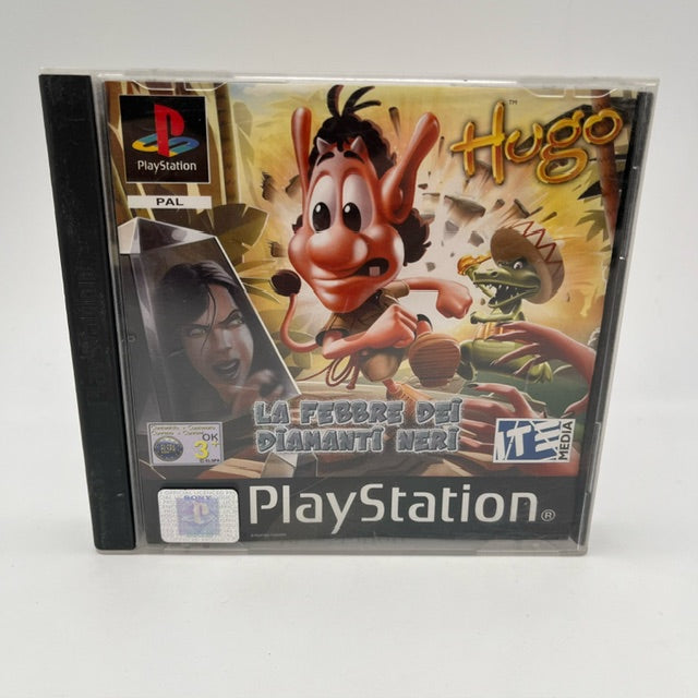 Hugo La Febbre Dei Diamanti Neri PS1 Playstation 1 PAL ITA (USATO)