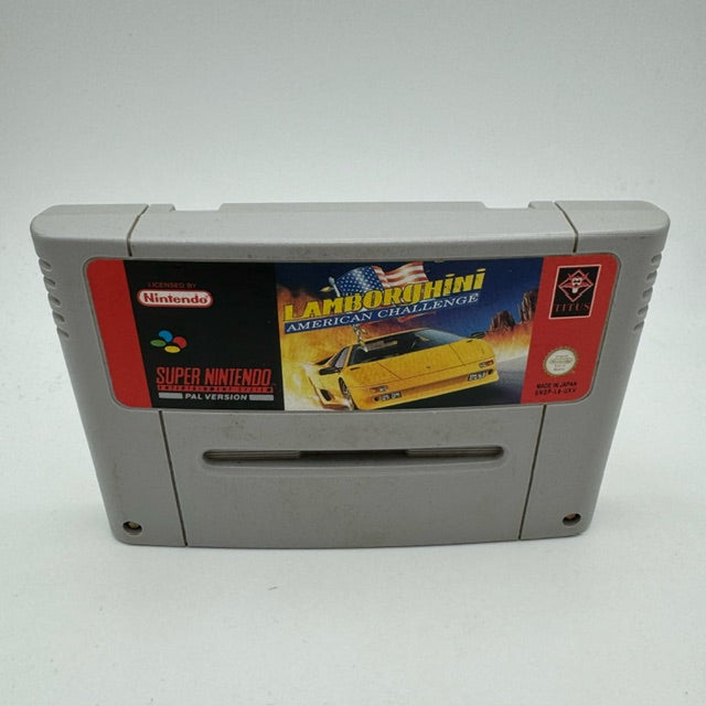 LAMBORGHINI American Challenge SNES Super Nintendo PAL LOOSE SOLO CARTUCCIA (Usato)