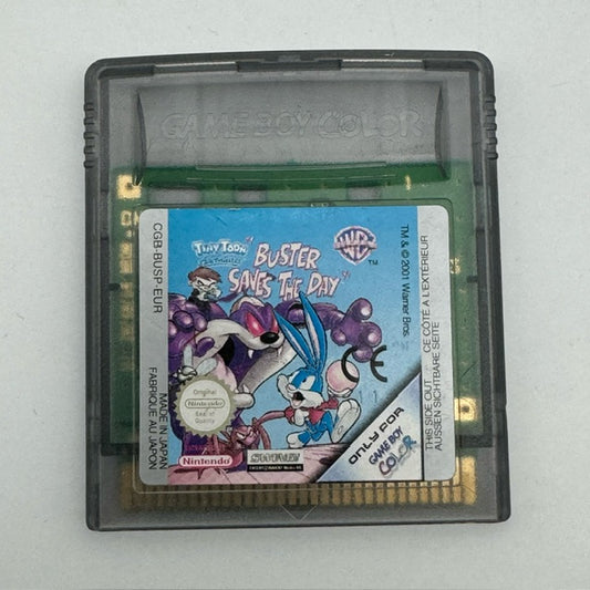 Tiny Toon Adventures Buster Saves The Day GB Game Boy Color PAL LOOSE (USATO)