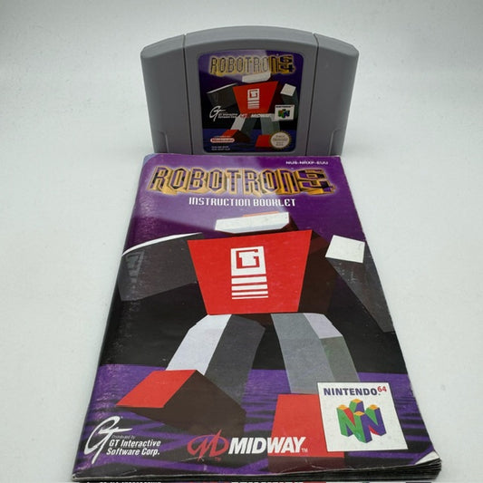 Robotron 64 Nintendo 64 N64 PAL ITA LOOSE/CARTUCCIA + LIBRETTO (USATO)