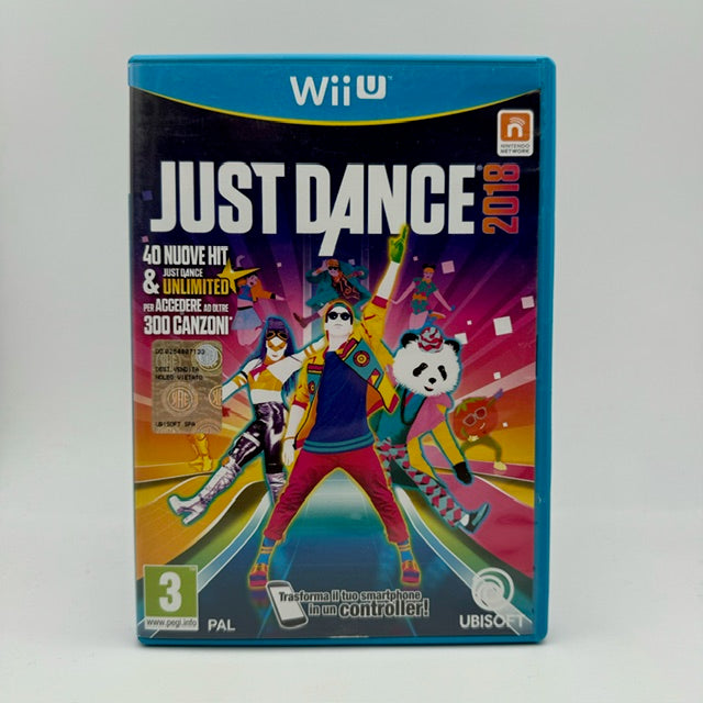 Just Dance 2018 Nintendo WiiU PAL ITA Triangolo Blu (Usato)