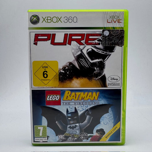 PURE + LEGO BATMAN THE VIDEOGAME (bundle copy) Xbox 360 PAL ITA (USATO)