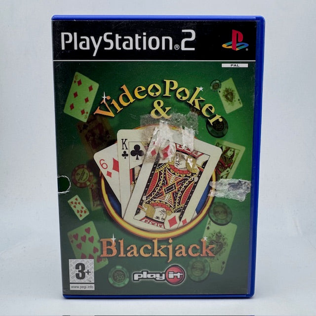 Video Poker & Blackjack PS2 Playstation 2 PAL ITA (USATO)