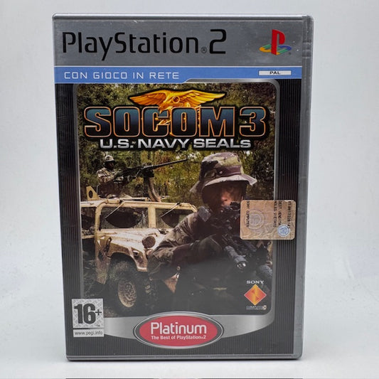 SOCOM 3:U.S. Navy SEALs Platinum PS2 Playstation 2 PAL ITA (USATO)
