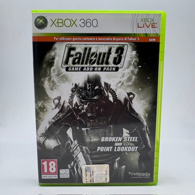 Fallout 3 (Game add-on pack) Broken Steel and Point Lookout Xbox 360 PAL ITA (USATO)