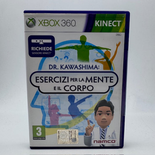 DR. KAWASHIMA ESERCIZI PER LA MENTE E IL CORPO (Richiede KINECT) Xbox 360 PAL ITA (USATO)