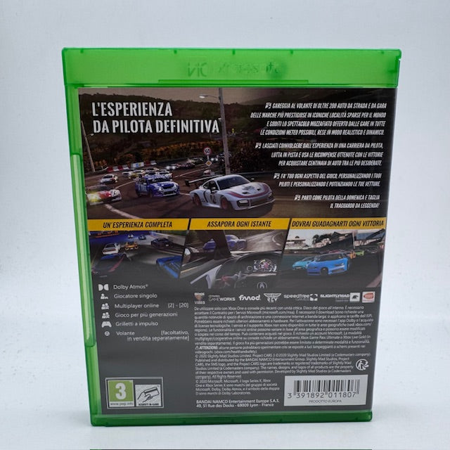 Project Cars 3 Xbox One/ Series X PAL ITA (USATO)