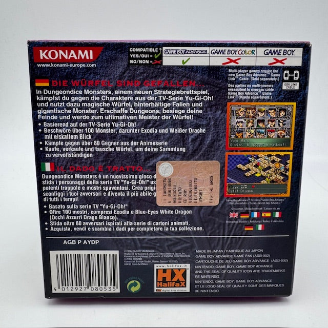 Yu-Gi-Oh! Dungeon Dice Monsters Game Boy Advance GBA PAL ITA/GER (USATO)