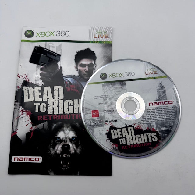 DEAD TO RIGHTS RETRIBUTION Xbox 360 PAL ITA (USATO)