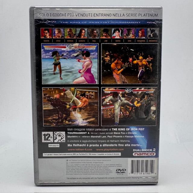 Tekken 4 Platinum PS2 Playstation 2 PAL ITA (USATO)