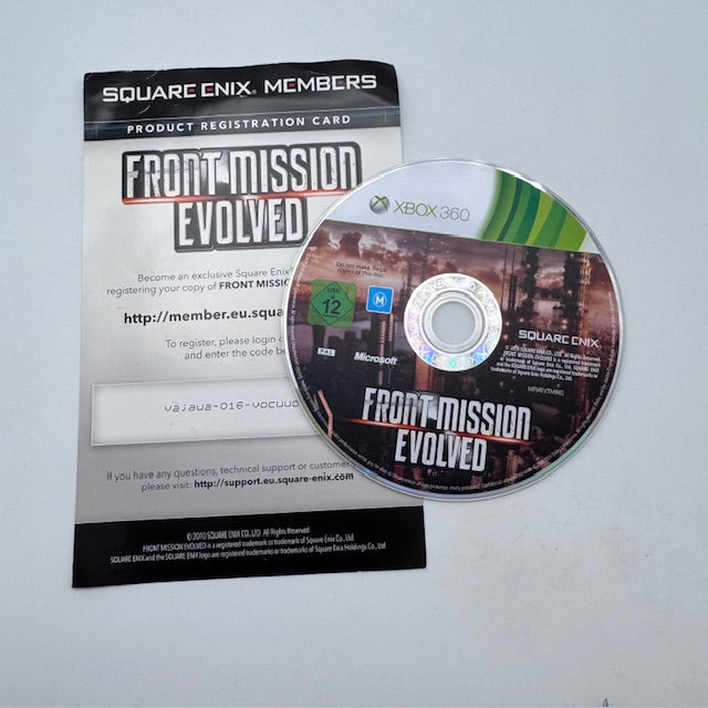 FRONT MISSION EVOLVED Xbox 360 PAL ITA (USATO)