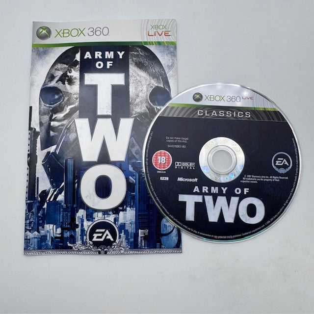 Army of Two Classics X360 Xbox 360 Pal Ita (USATO)