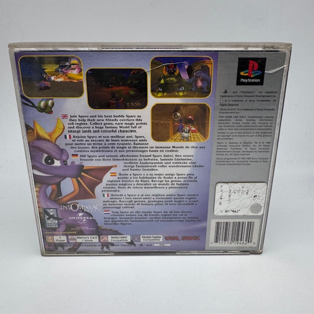 Spyro 2 Gateway To Glimmer Platinum Sony Playstation 1 Pal Multi (USATO)