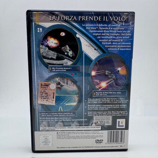 Star Wars Jedi Starfighter PS2 Playstation 2 PAL ITA (USATO)