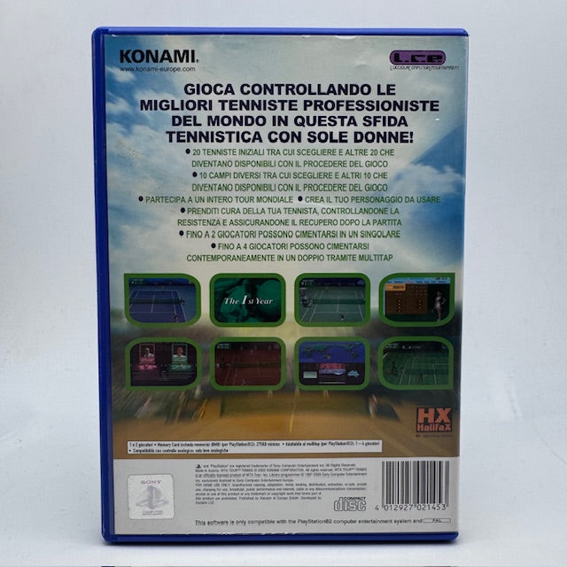 WTA Tour Tennis PS2 Playstation 2 PAL ITA (USATO)