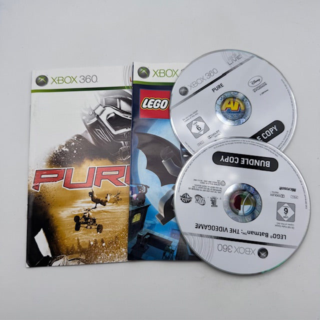 PURE + LEGO BATMAN THE VIDEOGAME (bundle copy) Xbox 360 PAL ITA (USATO)