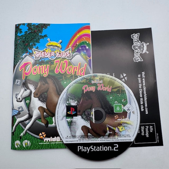 Clever Kids Pony World PS2 Playstation 2 PAL ITA (USATO)