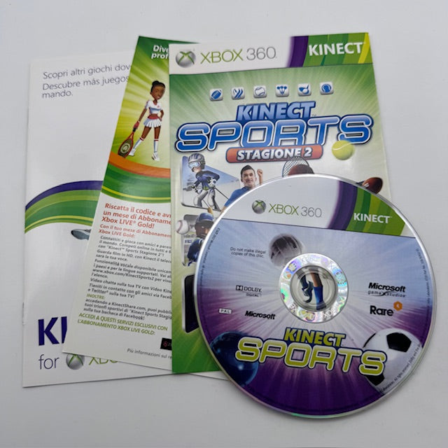 KINECT SPORTS STAGIONE 2 (Richiede KINECT) Xbox 360 PAL ITA (USATO)