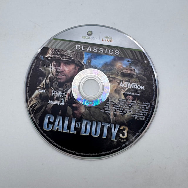 CALL OF DUTY 3 Classics Xbox 360 PAL ITA (USATO)