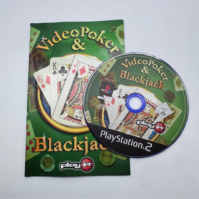 Video Poker & Blackjack PS2 Playstation 2 PAL ITA (USATO)