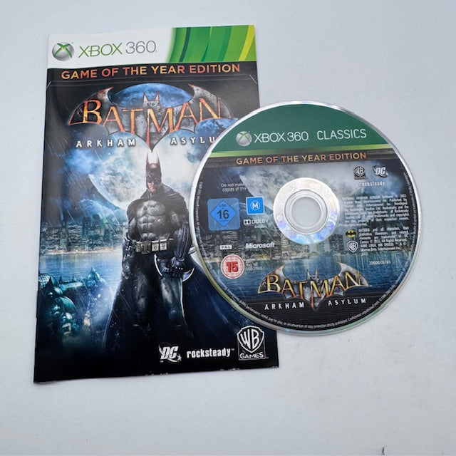Batman Arkham Asylum Game of the Year Edition Classics Xbox 360 PAL ITA (USATO)