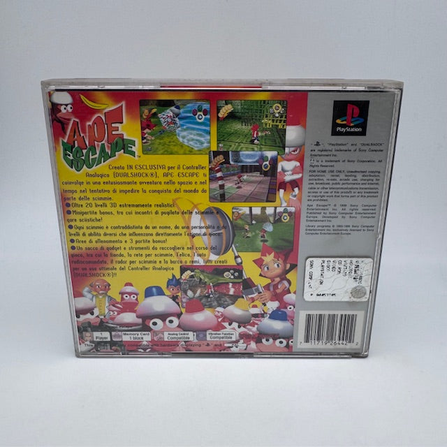 Ape Escape PS1 Playstation 1 Platinum PAL ITA (USATO)