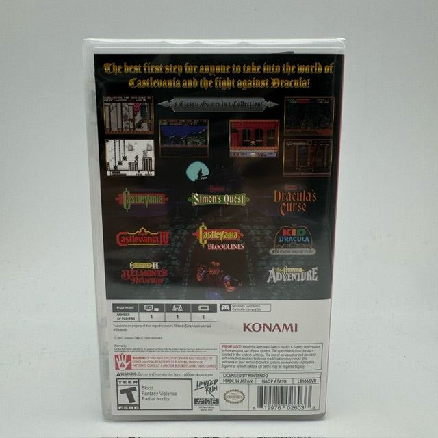 Castlevania Anniversary Collection LIMITED RUN Nintendo Switch NTSC-USA (NUOVO)
