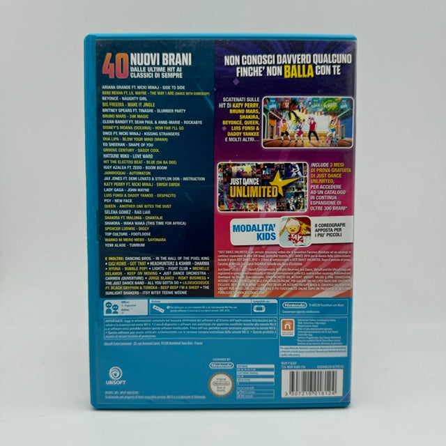 Just Dance 2018 Nintendo WiiU PAL ITA Triangolo Blu (Usato)
