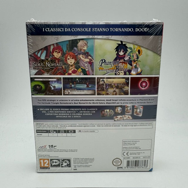 Prinny Presents Nis Classics Vol.1 Soul Nomad + Phantom Brave Nintendo Switch PAL ITA (NUOVO)