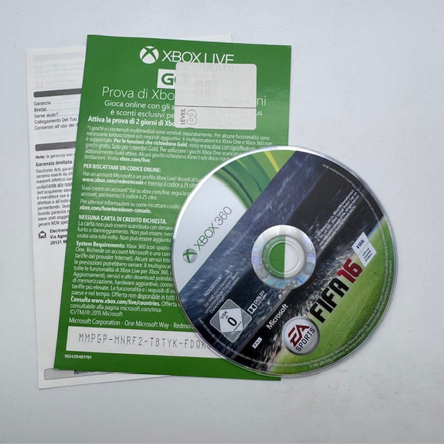 FIFA 16 Xbox 360 PAL ITA (USATO)