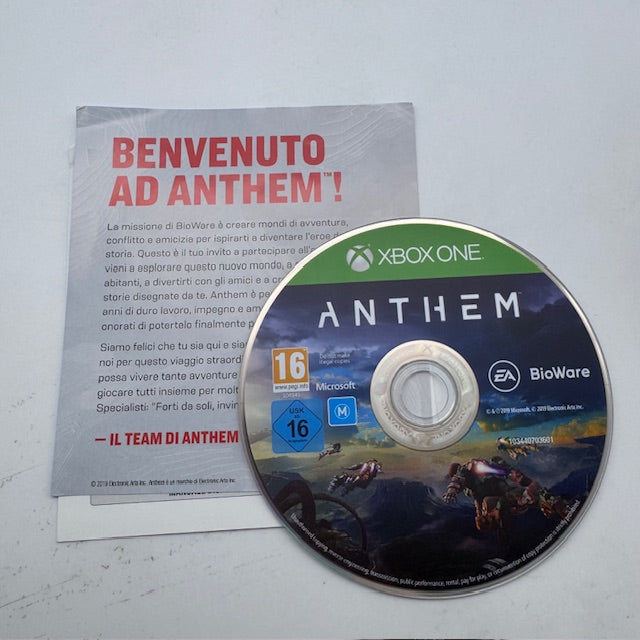 Anthem Xbox One/Series X PAL ITA (USATO) (server inattivi dal 12 gennaio 2026)