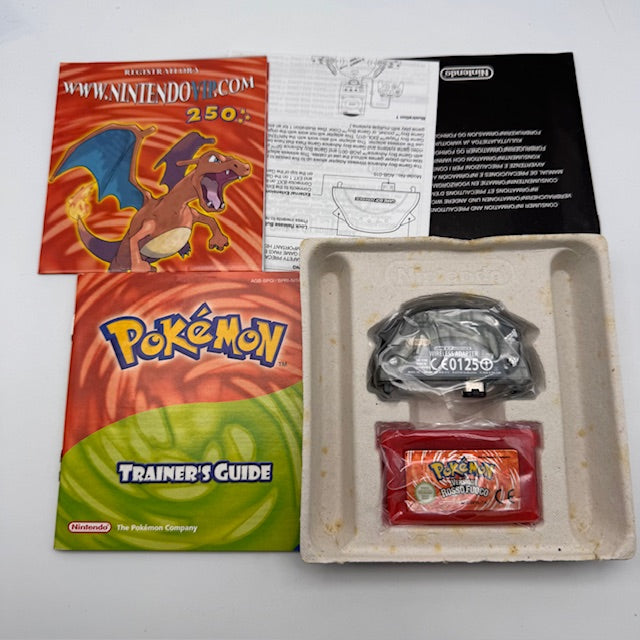 Pokemon Versione Rosso Fuoco Game Boy Advance GBA PAL ITA (USATO)