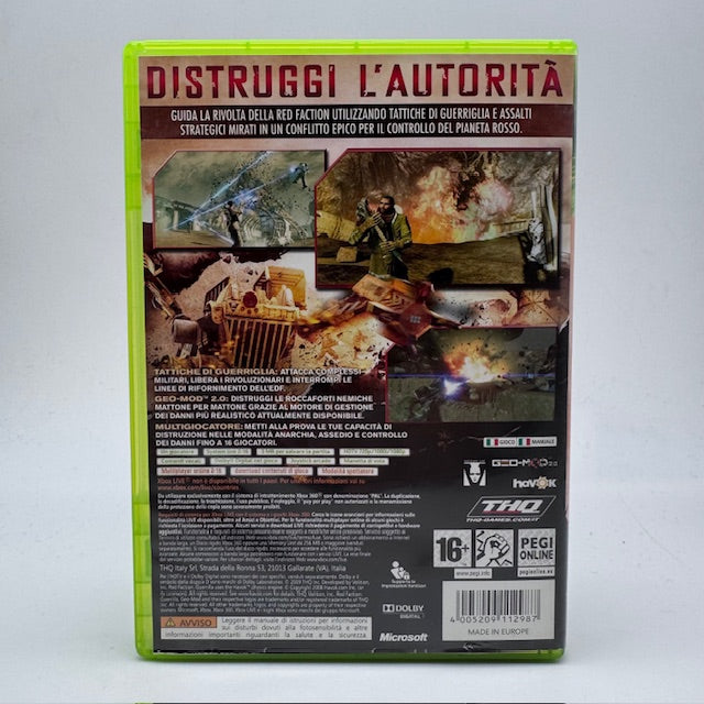 Red Faction Guerrilla Xbox 360 PAL ITA (USATO)