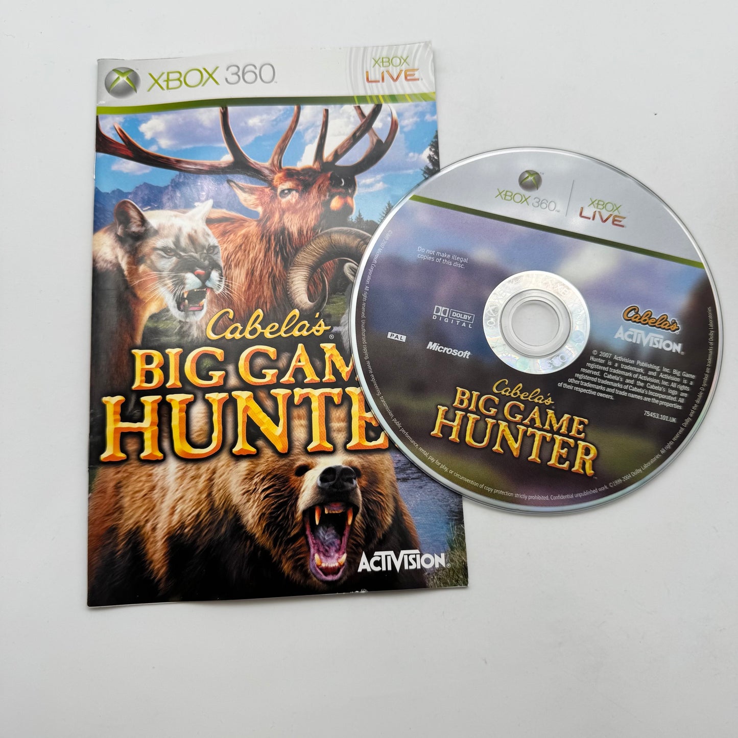 Cabela's Big Game Hunter Xbox 360 PAL ITA (USATO)