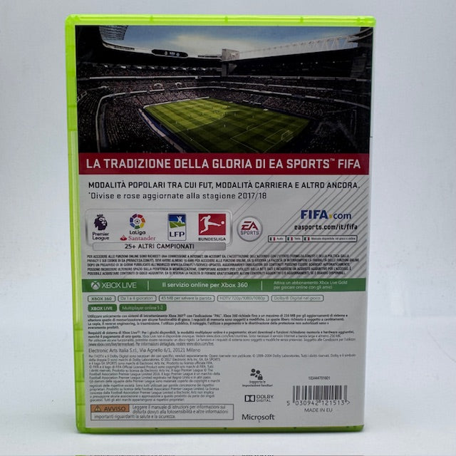 FIFA 18 Legacy Edition Xbox 360 PAL ITA (USATO)