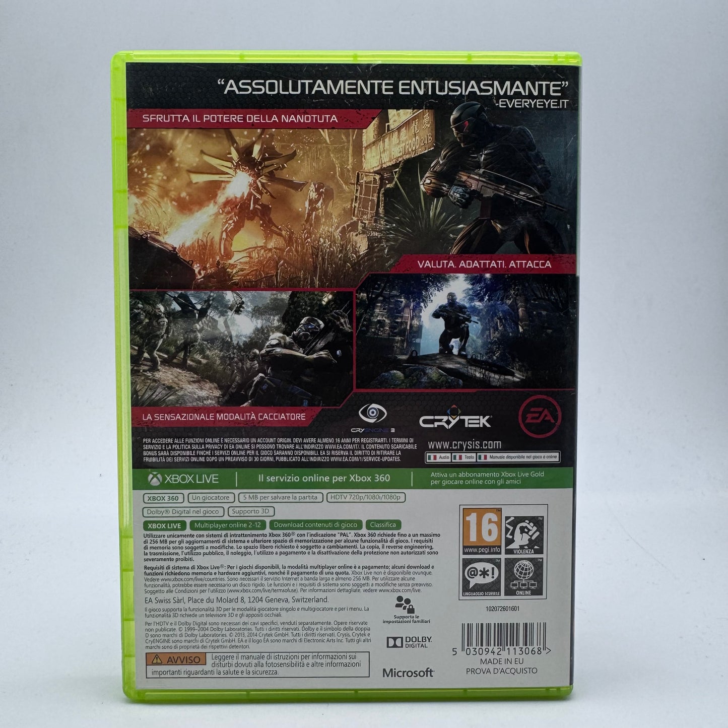 CRYSIS 3 Classics Xbox 360 PAL ITA (USATO)