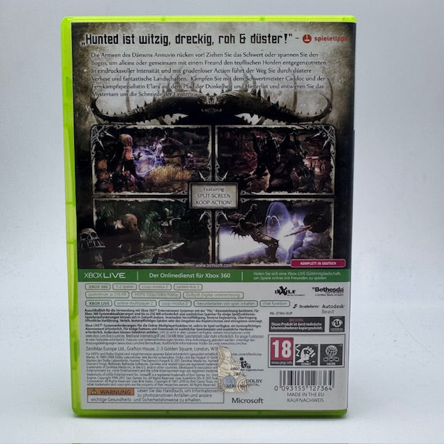 Hunted Die Schmiede Der Finsternis Xbox 360 PAL GER (USATO)