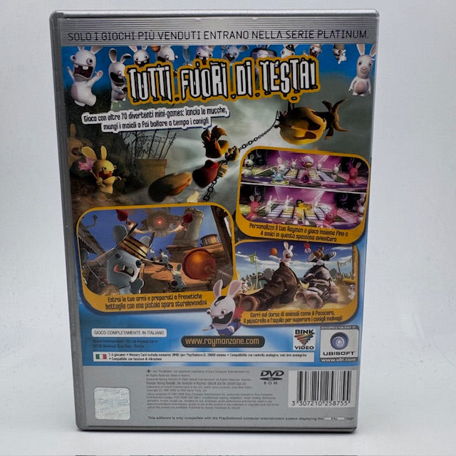 Rayman Raving Rabbids Platinum PS2 Playstation 2 PAL ITA (USATO)