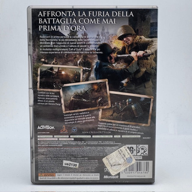 CALL OF DUTY 3 Classics Xbox 360 PAL ITA (USATO)