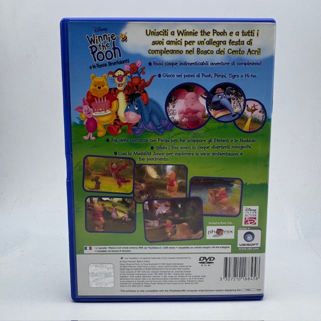 Disney Winnie The Pooh e le Pance Brontolanti PS2 Playstation 2 PAL ITA (USATO)