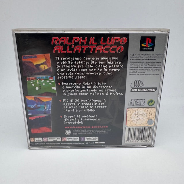 Raplh Il Lupo All' Attacco Platinum PS1 Playstation 1 PAL ITA (USATO)