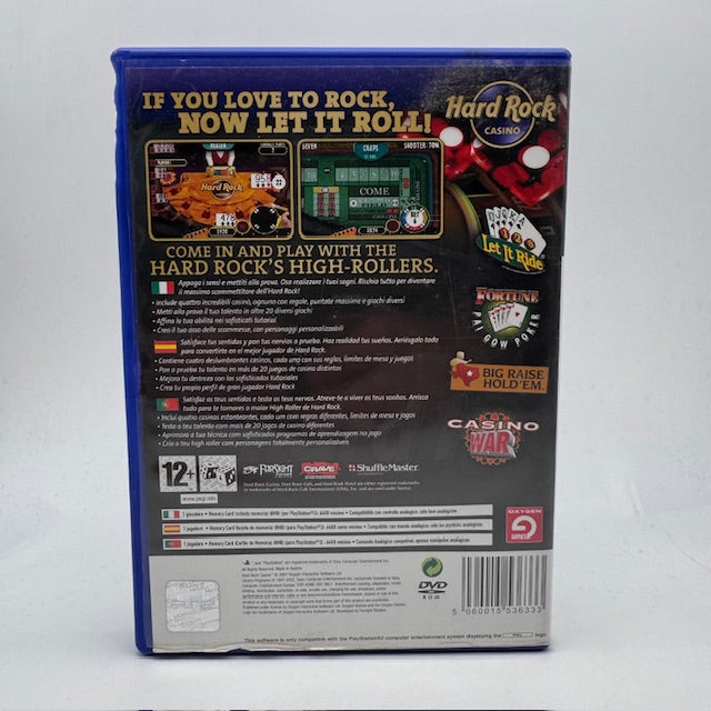 Hard Rock Casinò PS2 Playstation 2 PAL ITA (USATO)