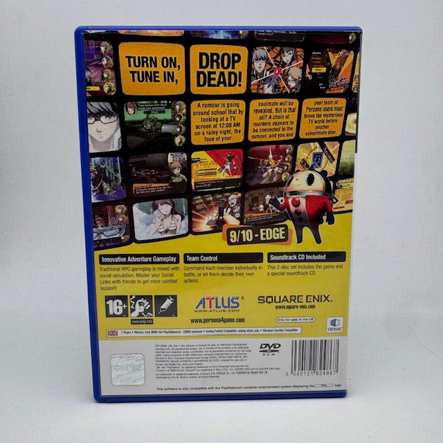 Persona 4 PS2 Playstation 2 PAL UK (USATO)