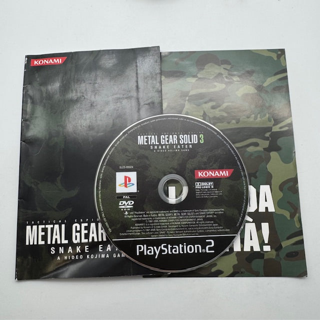 Metal Gear Solid 3 Snake Eater PS2 Playstation 2 PAL ITA (USATO)