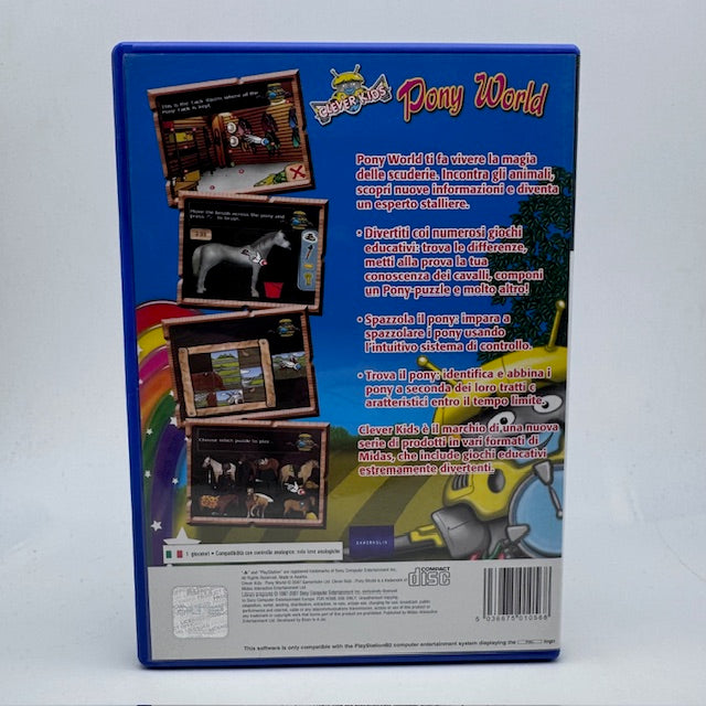 Clever Kids Pony World PS2 Playstation 2 PAL ITA (USATO)