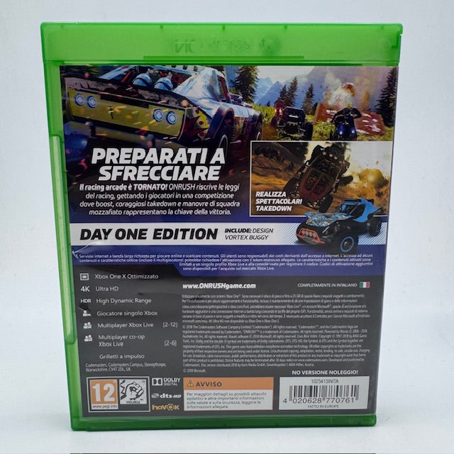 Onrush DAY One Edition Xbox One/ Series X PAL ITA (USATO)