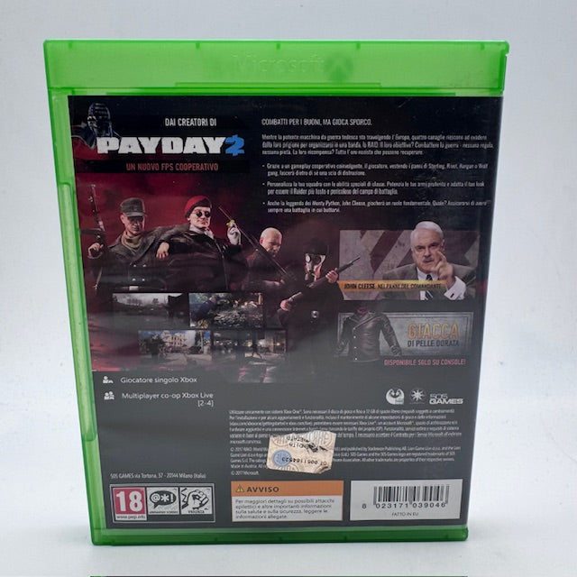 Raid - World War II 2 Xbox One/Series X PAL ITA (USATO)
