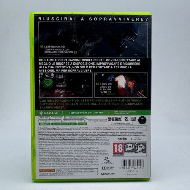 Alien Isolation edizione Ripley Xbox 360 PAL ITA (USATO)