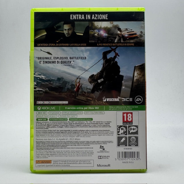Battlefield Hardline Xbox 360 PAL ITA (Usato)